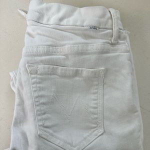 Mother white sz 25 ankle jeans